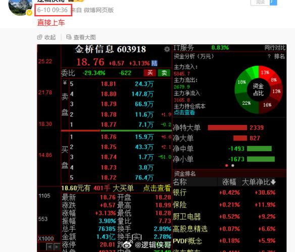 603918股票，603918金橋信息股吧